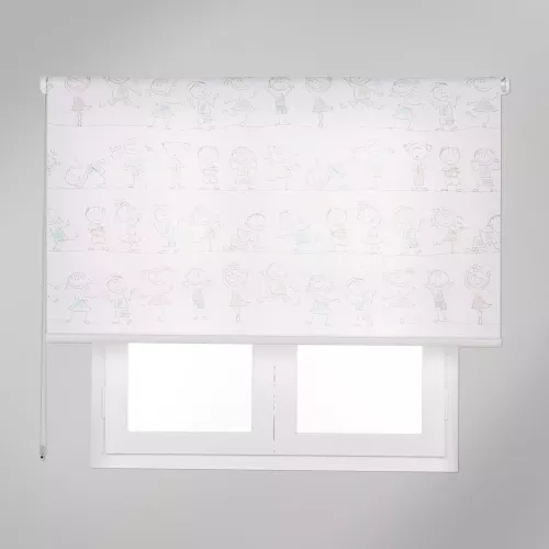 Estor enrollable nanos dibus multicolor de 90x250cm