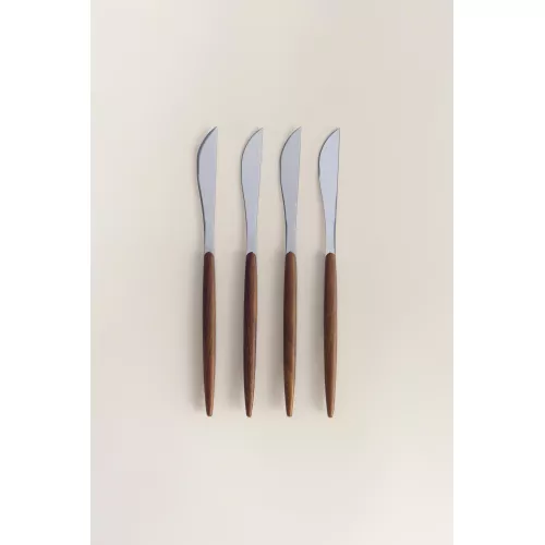 Pack 4 cuchillos efecto madera Lefties