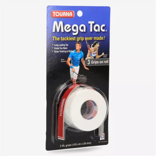 Tourna Mega Tac 3 Xl - Blanco - Overgrip Tenis talla T.U.