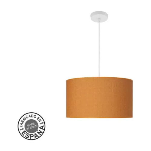 Colgante Moda 2xe27 Blanco/naranja Regx40x40 Cm C/difusor