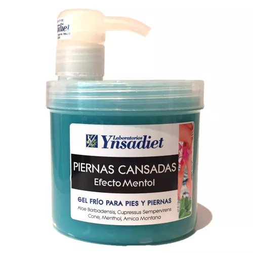 Gel frío piernas cansadas (efecto mentol) 500 ml - Ynsadiet