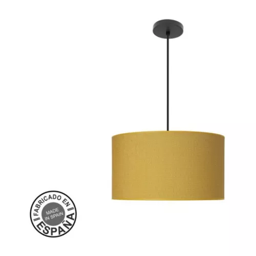 Colgante Moda 2xe27 Negro/amarillo Regx40x40cm C/difusor