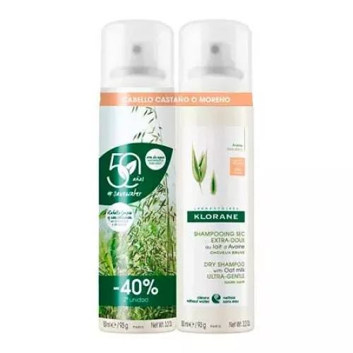 ¡36% DTO! Champú Seco con Leche de Avena para Cabello Oscuro 150 ml