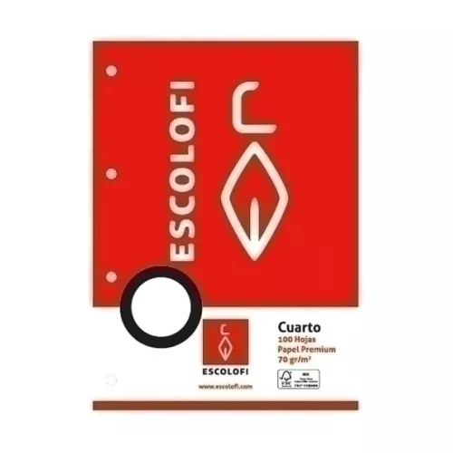 Escolofi - RECAMBIO ESCOLOFI 4º 100h 4 TAL. CD.8 110033504