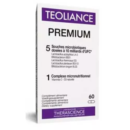 Teoliance premium cepas probióticas 60 cápsulas - Therascience