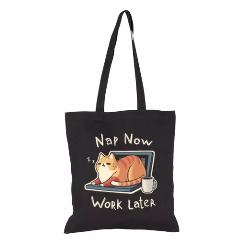 Bolsa De Tela Priorities Nap - Procrastination Cute C laTostadora