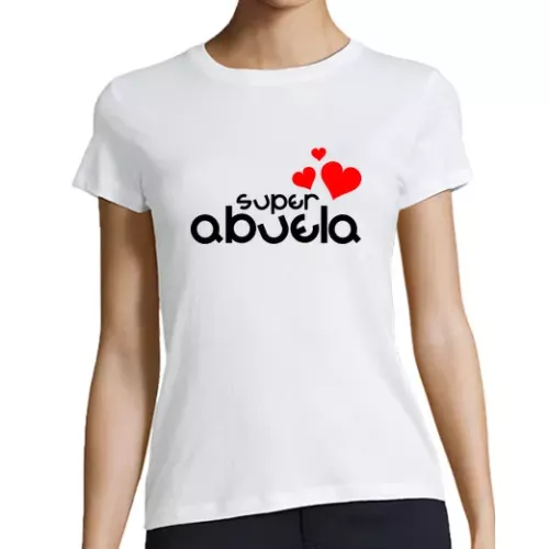 Camiseta Mujer Manga Corta SUPER ABUELA 4 laTostadora