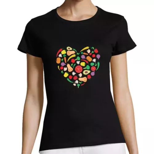 Camiseta Mujer Manga Corta Corazón Orgánico laTostadora