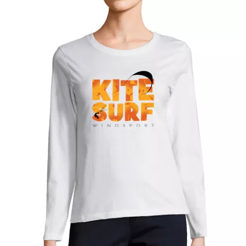Camiseta Mujer Manga Larga kitesurf laTostadora
