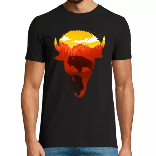 Camiseta Hombre Manga Corta Bufalo laTostadora