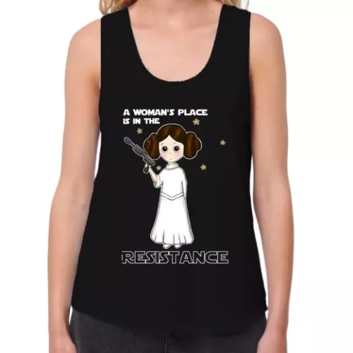 Camiseta Mujer Tirantes Loose Fit Leia día de la mujer