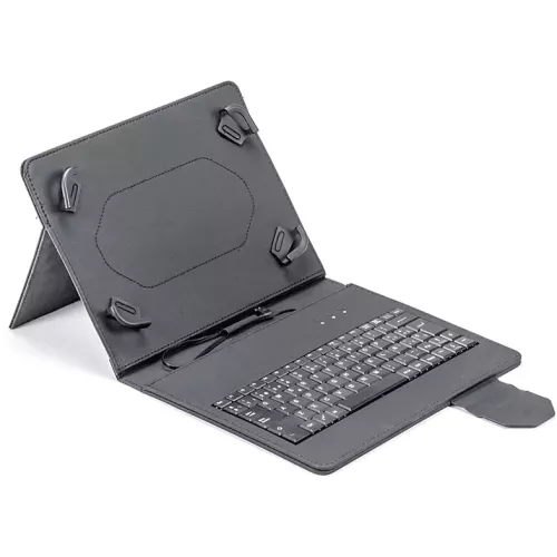 Funda con teclado - Maillon Technologique LMTKEYUSBBLACK, Para tablet de 9.7 ″-10.2 ″, Tipo libro, USB-C