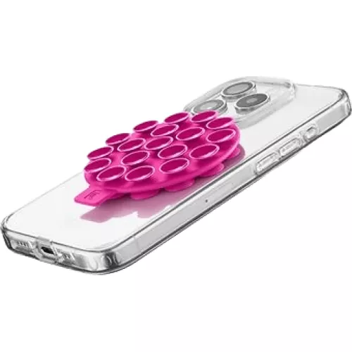 Soporte móvil - CellularLine SELFIESUCTIONCUP, Adhesión de ventosas, Rosa