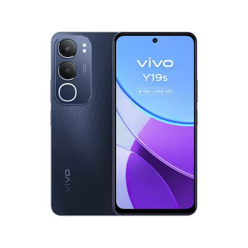 Smartphone Vivo Y19s 8GB 256GB Negro Obsidiana 6.68″ IP64 Cámara 50MP Carga Rápida