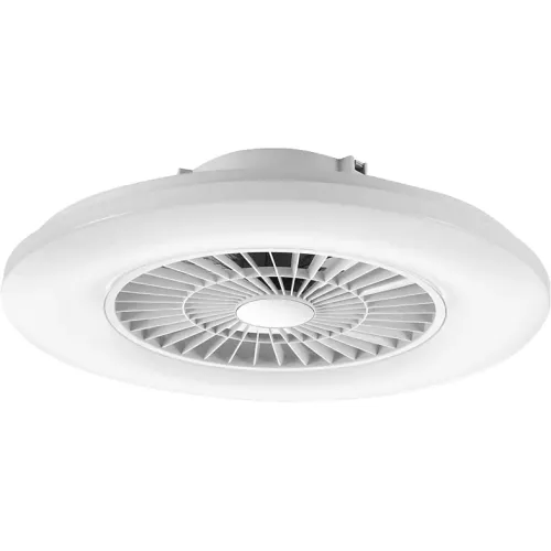 Ventilador de techo con luz - Muvit iO MIOCLF001, De techo, Con ventilador, WiFi, Compatible Asistentes Voz, Blanco