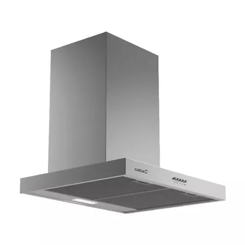 Campana decorativa - Cata S PLUS 6010 X, 3 Velocidades, 637 m³/h, 60 cm, Inox