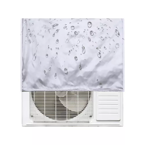 Accesorio aire acondicionado - NK NK-HO340044, Funda de acondicionado, Poliéster, Resistente al Agua, Blanco