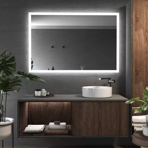 Espejo de baño con luz F1 80x80 cm