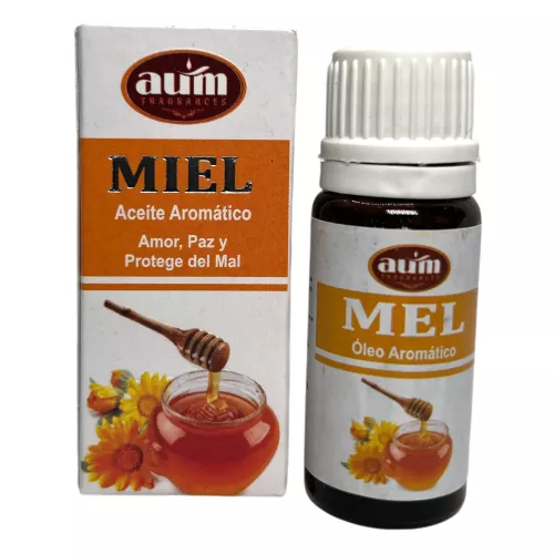 Aceite de Fragancia Miel AUM FRAGRANCES Amor, Paz y Protege del Mal 10ml.