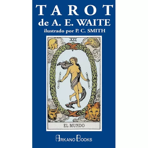 Cartas Tarot de A.E. Waite Estuche Azul Ilustrado por P.C. Smith - 78 cartas y libro de instrucciones