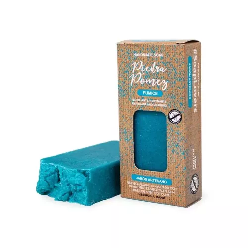 PASTILLA DE JABÓN ARTESANO ACEITE OLIVA PIEDRA PÓMEZ 100gr - E