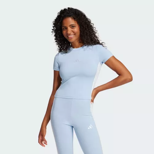 Adidas essentials 3 stripes camiseta manga corta mujer