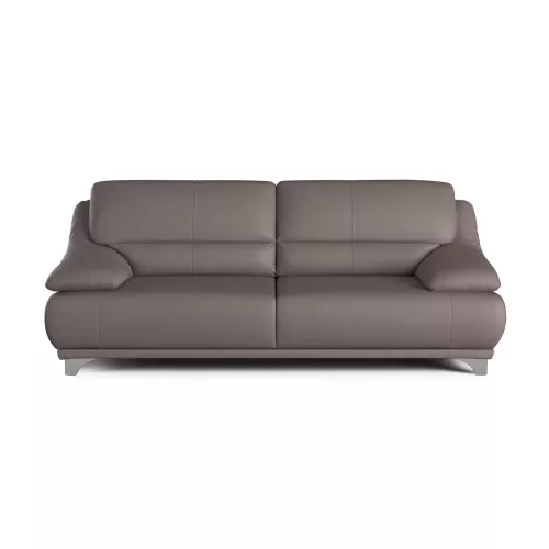Canapé droit fixe 3 places COME coloris taupe