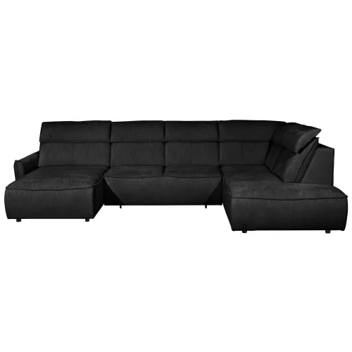 Canapé d’angle relax électrique 5 places  MANGO coloris anthracite