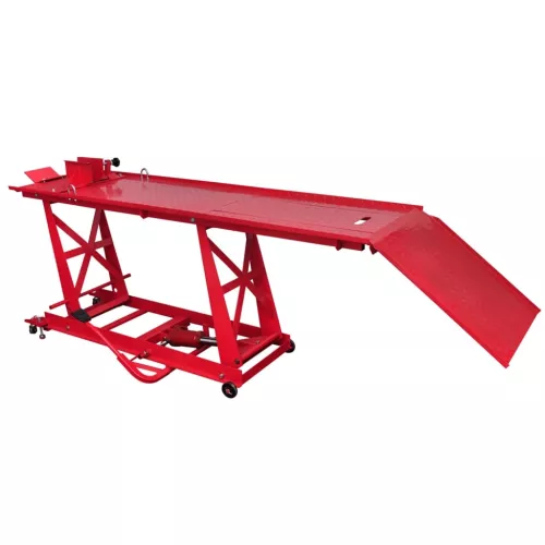 vidaXL Pont élévateur plateforme hydraulique pour moto 450 kg
