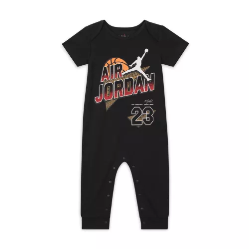 Combishort à motif Air Jordan Flight pour bébé (12 - 24 mois) - Noir