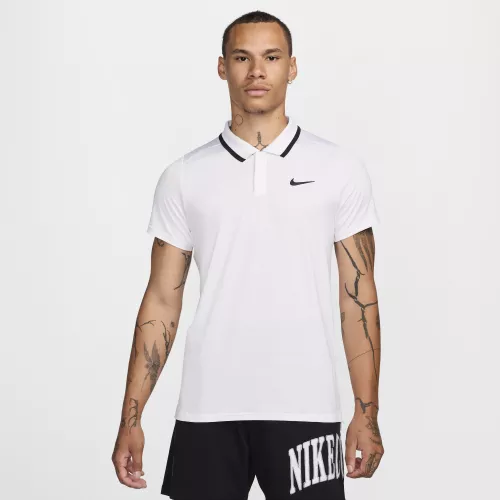 Polo de tennis Dri-FIT NikeCourt Advantage pour homme - Blanc