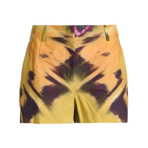 Alberta Ferretti 36 Femme Mandarine Shorts et bermudas Coton