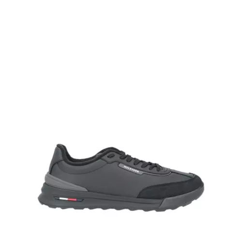 YOOX Tommy Hilfiger Homme Noir Sneakers Cuir