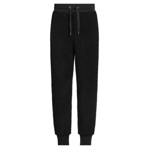 Dolce&gabbana Homme Noir Pantalon Acrylique, Coton, Polyester, Autres fibres