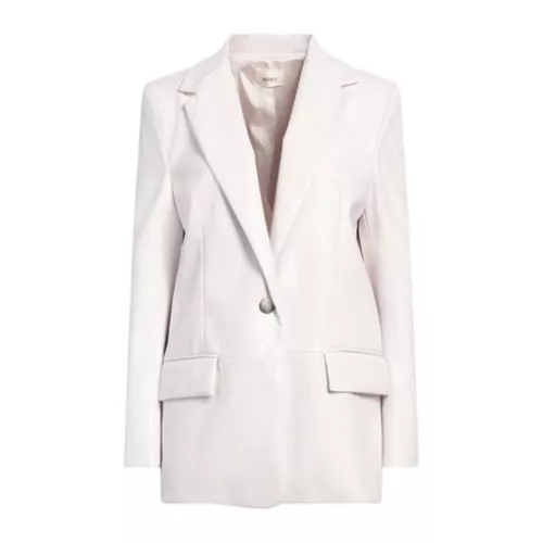 Vicolo S Femme Blanc cassé Blazer Polyester, Polyuréthane