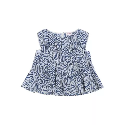 Pucci FILLE Bleu Top Polyamide