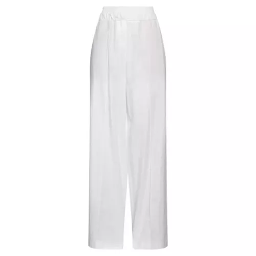 Brunello Cucinelli 38 Femme Blanc Pantalon Coton