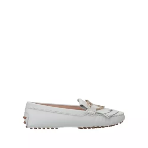 Tod's Femme Blanc Mocassins Cuir