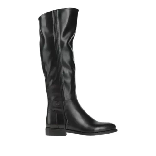 Laura Biagiotti Femme Noir Botte Fibres textiles