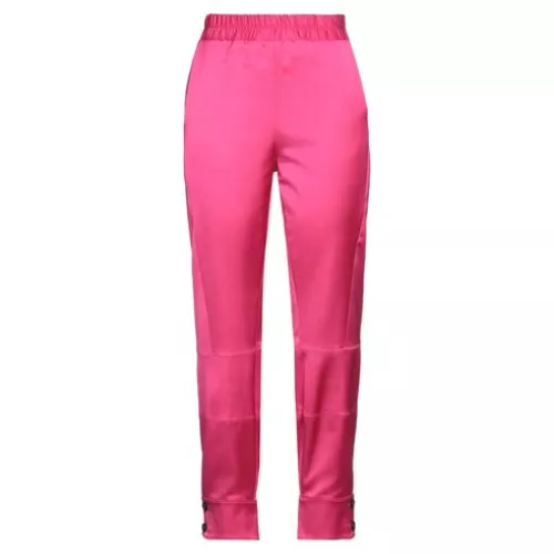 Bcbgmaxazria 36 Femme Fuchsia Pantalon Viscose, Laine vierge, Élasthanne