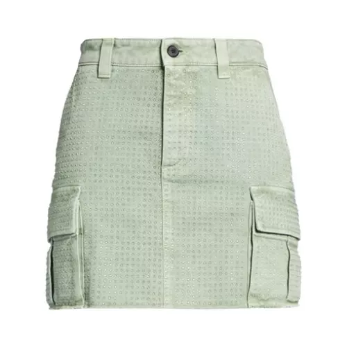 Department 5 38 Femme Vert sauge Jupe en jean Coton