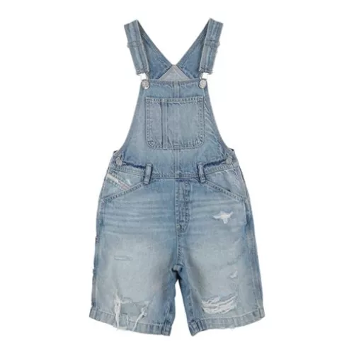 Diesel 12 GARÇON Bleu Combi-pantalon Coton