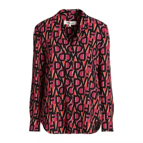 Diane Von Furstenberg Femme Pourpre Top Polyester