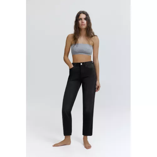 Jean Mom Fit Taille Haute