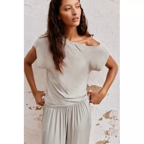 Top Asymétrique Satiné
