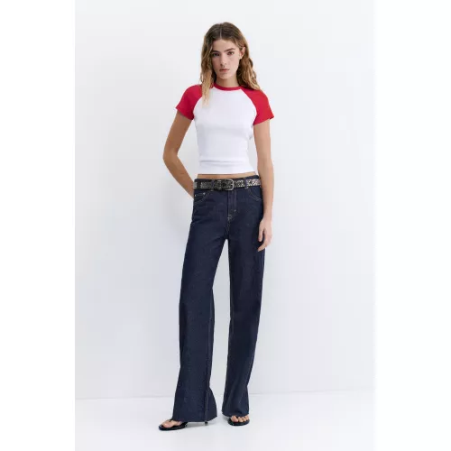 Jean Large Droit Taille Haute
