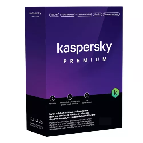 Kaspersky Premium 2026 | 3 Appareils | 2 Ans | Téléchargement (anciennement Total Security)
