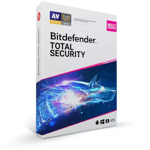 Bitdefender Total Security 2026 | 3 Appareils | 2 Ans | Téléchargement