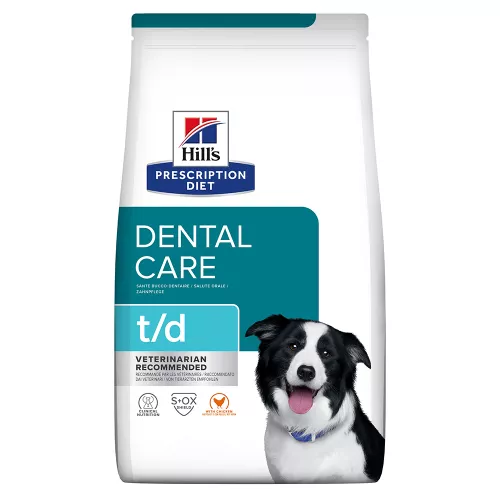 10kg t/d Dental Care poulet Hill's Prescription Diet  pour chien