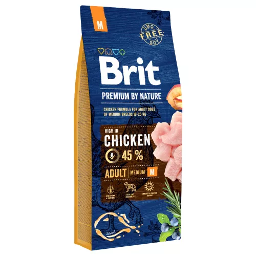 2x15kg Adult M Brit Premium - Croquettes pour chien